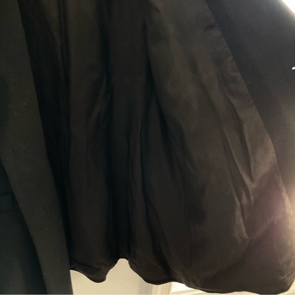 Vintage Dianne B New York black button-up wool pea coat- womens large - Picture 8 of 9